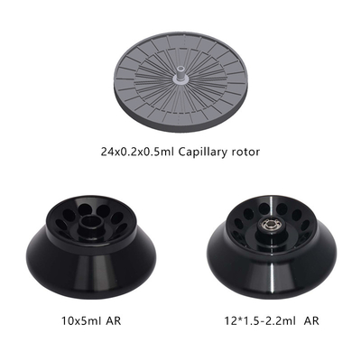 조정 가능한 속도 범위 0-16500rpm 각과 모세혈 로터 340*260*220mm를 가진 고속 원심분리기