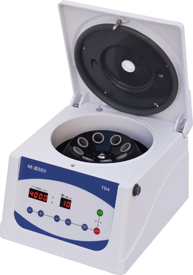 T4-S 휴대용 저속 원심분리기 4000 RPM 8x15ml 용량 초음성 작동